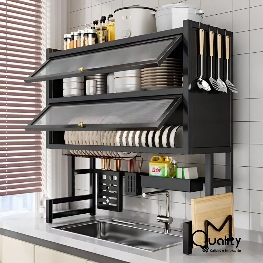 Organizador 65cm 2 Niveles Con Tapa
